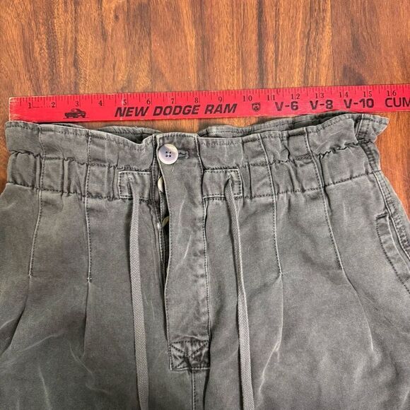 Free People Margate Pleated Trouser Olive Women’s Size Medium - Picture 10 of 13